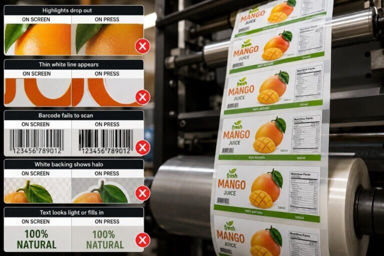 Why Label Files Fail on a Flexo Press (and the Prepress Fixes That Stop It)